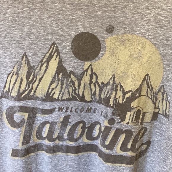 Star Wars Gray Graphic Tee Relaxed Fit XL - Picture 3 of 4